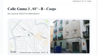Apartamento en venta en Calle Guma, Caspe de 18.000 €