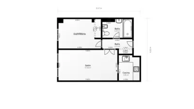 Piso en venta en Calle de Yécora, Rejas (Distrito San Blas. Madrid Capital) de 295.000 €