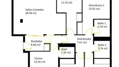 Piso en venta en Avenida del Pintor Joaquín Sorolla, cerca de Calle Idris, Bellavista-El Morlaco (Distrito Este. Málaga Capital) de 800.000 €