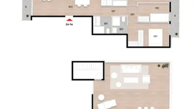 Attic in Centre photo 23