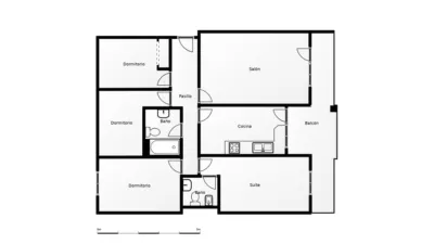 Piso en venta en Caspe, Caspe de 60.000 €