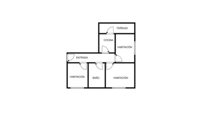 Piso en venta en Calle de Sevilla, Gallur de 35.000 €