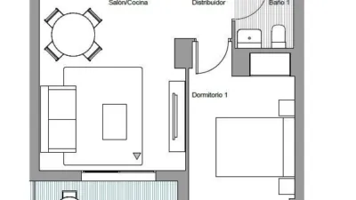 Piso en alquiler en Ciudad Ciencias, Fonteta de Sant Lluís (Distrito Quatre Carreres. València Capital) de 1.050 €<span>/mes</span>