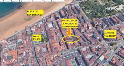 Piso en alquiler en Calle de Aguado, 12, L'Arena (Distrito Este. Gijón) de 800 €<span>/mes</span>
