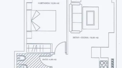Piso en alquiler en Calle de Aguado, 12, L'Arena (Distrito Este. Gijón) de 800 €<span>/mes</span>