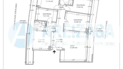 Piso en venta en Paseo de los Olmos, Bidebieta (San Sebastián - Donostia) de 560.000 €