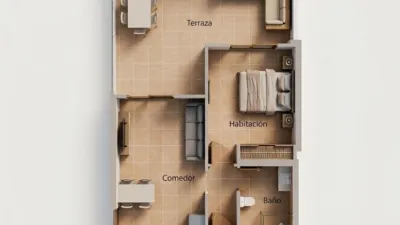 Apartamento en venta en Las Marinas-Bolaga, Las Marinas-Bolaga (Vera) de 139.000 €