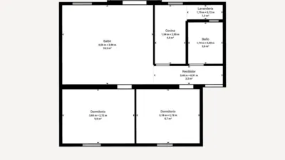 Piso en venta en San Luis-San Juan-Santa Isabel, San Luis-San Juan-Santa Isabel (Mérida) de 75.000 €