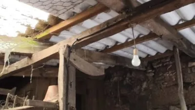 Stone house with 2 floors in Linares, (Brion). The ground floor is used as a cellar or stables. The upper floor has a wood-burning kitchen, living room, dining room, bathroom and bedroom. Uralite roof with iron beams and wooden panels. Very quiet area. It has a granary, cellar and land. 3 km from San Felipe Castle and Cariño beach, and 10 km from Ferrol. Storage room. The sale price does not include taxes (ITP/AJD) nor Notary or Land Registry fees. REQUEST Detailed Information Sheet for the property Note: The information contained in this advertisement is purely informative and indicative, lacking contractual value. Data, areas, features, price and other information may be subject to possible errors, omissions, modifications or withdrawal of the property from the market without prior notice. photo 24