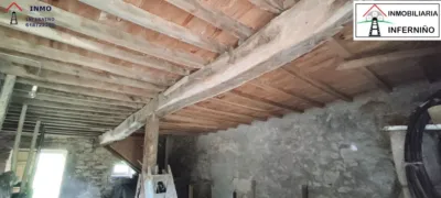 Stone house with 2 floors in Linares, (Brion). The ground floor is used as a cellar or stables. The upper floor has a wood-burning kitchen, living room, dining room, bathroom and bedroom. Uralite roof with iron beams and wooden panels. Very quiet area. It has a granary, cellar and land. 3 km from San Felipe Castle and Cariño beach, and 10 km from Ferrol. Storage room. The sale price does not include taxes (ITP/AJD) nor Notary or Land Registry fees. REQUEST Detailed Information Sheet for the property Note: The information contained in this advertisement is purely informative and indicative, lacking contractual value. Data, areas, features, price and other information may be subject to possible errors, omissions, modifications or withdrawal of the property from the market without prior notice. photo 34