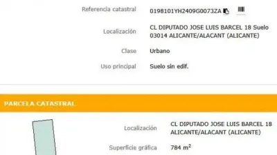 Terreno en venta en Calle del Diputado José Luis Barceló - Vista 2
