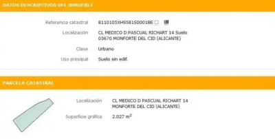 Terreno en venta en Calle Médico Pascual Richart - Más