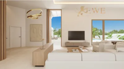 Villa for sale in La Finca Golf, Algorfa. Elite World Estates presents a new project consisting of 2 luxurious and modern villas, situated on a large plot of 10,000 m² between the La Finca golf complex and the Spanish town of Algorfa. This luxury villa is single-storey and features a spacious living-dining room with doors leading to the garden and terrace with private pool, barbecue area, dining space, and guest WC. The modern open-plan kitchen with island is fitted with built-in appliances, including oven, hob, extractor hood, fridge/freezer, and microwave, plus a utility room and additional guest WC. On the west side of the villa is an independent master bedroom with walk-in wardrobe and en-suite bathroom. On the east side is the guest area, comprising two generous bedrooms with fitted wardrobes and bathrooms, another large bedroom, and a fully equipped bathroom. La Finca Golf Course is located near the Spanish town of Algorfa and just 15 minutes by car from the beaches of Guardamar. The lively towns of Los Montesinos and San Miguel, offering a wide range of services such as bars, shops, and restaurants, are within easy reach by car. Construction completion date: December 2025 Location: Algorfa, situated in the Vega Baja del Segura region, has a rich history dating back to Roman times. The name of the city comes from the Arabic word «Al-Gorfa», meaning «cave», as the area was known for its numerous natural caves. Today, Algorfa is famous for citrus and vegetable production. Algorfa hosts numerous attractions that will appeal to visitors of all ages. Here are just some of the most important ones: La Finca Golf Course If you’re a golf enthusiast, La Finca Golf Course is a must-visit. This championship golf course is set in beautiful natural surroundings with spectacular views over the Vega Baja. The course is designed to challenge golfers of all levels and offers numerous facilities, including a pro shop and restaurant. Algorfa Market To savour local culture, be sure to visit the Algorfa market, held every Wednesday. Here you’ll find a wide selection of products, including fresh local produce, clothing, and souvenirs. It’s the place to buy a unique gift or sample delicious local cuisine. Plaza de España Plaza de España is Algorfa’s main square, a perfect spot to soak up the local atmosphere. You’ll find a beautiful fountain, plenty of seating, and numerous restaurants and bars. It’s the place to relax with a drink and admire local culture. A visit says more than any description! If you’re interested, don’t hesitate and arrange a viewing. If you’re interested, please provide your full contact details. The property description is based wholly or partly on information provided by the owner. We accept no responsibility for its accuracy or completeness. If you’re looking for a specific property or apartment, get in touch and we’ll do our best to make your dreams come true. # - EWE3606 - Elite World Estates photo 13
