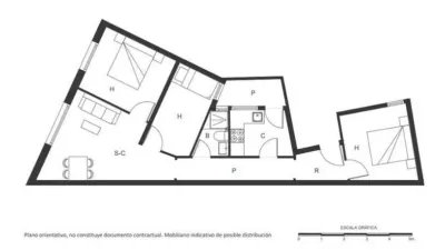 Apartment for sale in Carrer de Narcís Monturiol, Esplugues de Llobregat, Barcelona. This 78 m² property features 3 bedrooms, a bright living-dining room, a fitted kitchen with access to the utility room, and 1 full bathroom with a shower tray. The apartment has parquet flooring. It is located close to shops, restaurants, supermarkets, schools, pharmacies, bus stops, and green areas. Easy access to the N-340 and B-20 highways. Is this what you’ve been looking for? Come and view it. We look forward to seeing you. At Aliseda Inmobiliaria, we offer the largest selection of properties at the best guaranteed price. Discover our extensive portfolio and don’t miss the opportunity to find your perfect home. Investment opportunity: occupied property. Please consult our Commercial Agent for additional information regarding the property and special sales conditions. The price has been set based on the buyer acquiring the property in its current occupied state; therefore, this price would not apply if the property were vacant at the time of signing the public deed. Interior viewings are not possible. Photographs may not the current condition of the property. photo 11