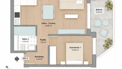 Studio in Zarandona photo 12