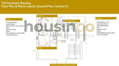 Habitación en alquiler en Chamartin, Sol (Distrito Centro. Madrid Capital) de 1.100 €<span>/mes</span>