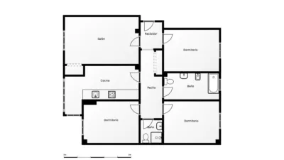 Piso en venta en Calle de Federico Baráibar, Desemparados-Judimendi-Santa Lucía (Vitoria - Gasteiz) de 350.000 €