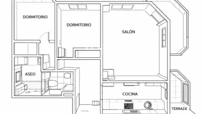 Piso en venta en Calle del Bosque, Peguera (Calvià) de 365.000 €