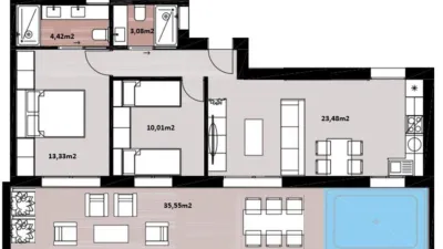 Apartment on Autopista del Mediterráneo photo 17
