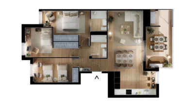 Promoción Basurto Residencial, Basurtu (Distrito Basurtu-Zorrotza. Bilbao) de 338.000 €