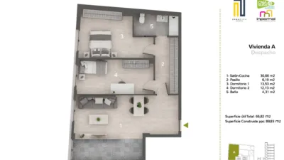 Piso en venta en Avenida de Juan Sebastián Elcano, 51, cerca de Calle de Bailén, Pardaleras (Badajoz Capital) de 139.900 €