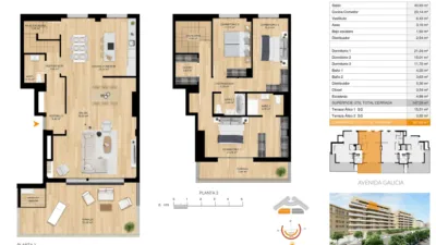 Dúplex en venta en Avenida de Galicia, s/n, Ensanches - Zabalguneak (Pamplona - Iruña) de 914.868 €