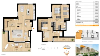 Dúplex en venta en Avenida de Galicia, s/n, Ensanches - Zabalguneak (Pamplona - Iruña) de 922.685 €