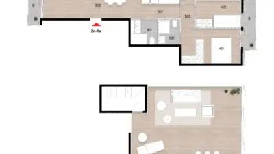 Promoción viviendas alto standing Orient 43, Centre (Sant Cugat del Vallès) de 670.000 €