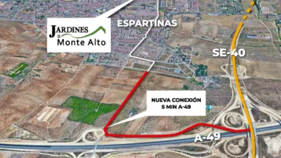 Promoción Jardines de Monte Alto, Avenida Presidente Adolfo Suárez s/n. Espartinas de 260.800 €