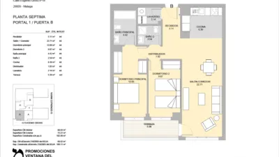 Piso en venta en Calle de Eugenio Gross, 18, Camino de Suárez (Distrito Bailén-Miraflores. Málaga Capital) de 499.000 €