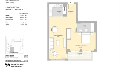 Piso en venta en Calle de Eugenio Gross, 18, Camino de Suárez (Distrito Bailén-Miraflores. Málaga Capital) de 349.000 €