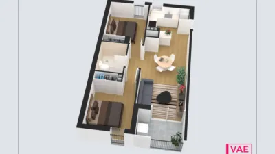 Promoción Vae Aragón 288, Calle Aragón 288. El Viveró (Distrito Llevant. Palma de Mallorca) de 275.000 €