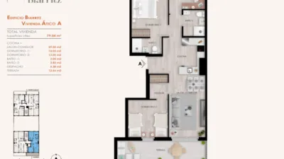 Ático en venta en Errekaldeberri, Errekaldeberri (Distrito Errekalde. Bilbao) de 436.000 €