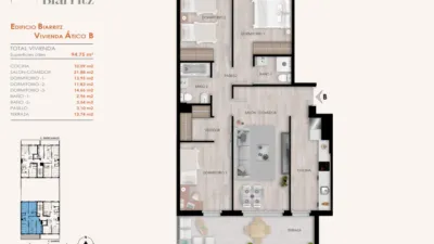Ático en venta en Errekaldeberri, Errekaldeberri (Distrito Errekalde. Bilbao) de 465.000 €