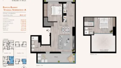 Ático en venta en Errekaldeberri, Errekaldeberri (Distrito Errekalde. Bilbao) de 457.000 €