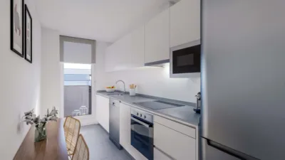 Promoción Habitat Jardines de Lemos, Calle Japón esq. C/ Indonesia s/n. Avenida de las Ciencias-Emilio Lemos (Distrito Este-Alcosa-Torreblanca. Sevilla Capital) de 269.000 €