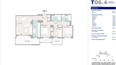 Apartment on Anna Maria Martínez Sagi Street, No. 6.4. Building 2, Floor 2, Unit 1. Apartment in a new-build building of 129 m² of built area located in the Sant Joan Despí area, situated on the second floor. It is distributed across 3 bedrooms and a terrace. Includes extras such as elevator, 2 garages and storage room. photo 5