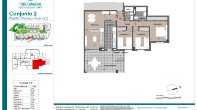Piso en venta en Calle Antares, s/n, Puertosol-El Limonero-El Tomillar (Distrito Puerto de la Torre. Málaga Capital) de 391.500 €