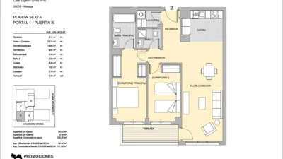 Piso en venta en Calle de Eugenio Gross, 18, Camino de Suárez (Distrito Bailén-Miraflores. Málaga Capital) de 399.000 €