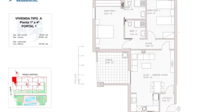 Piso en venta en Calle Godofredo Ortega Muñoz, s/n, Huerta Rosales-Valdepasillas (Badajoz Capital) de 195.000 €