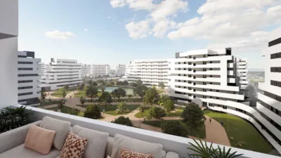 Promoción Jardines Hacienda Rosario Los Poetas, Calle Federico de Castro Bravo s/n. Cerro Amate (Sevilla Capital) de 198.000 €