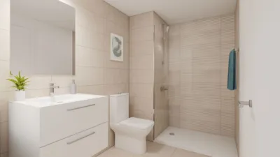 Promoción Habitat Sala Badrinas Pisos, Carretera  de Rubí 106-108-11. Segle XX (Distrito Segle XX-La Cogullada. Terrassa)