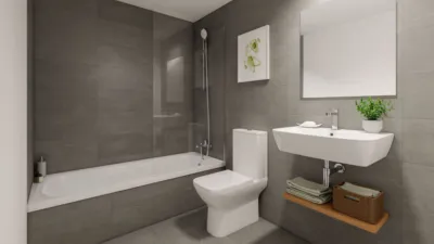 Promoción Habitat Sala Badrinas Pisos, Carretera  de Rubí 106-108-11. Segle XX (Distrito Segle XX-La Cogullada. Terrassa)