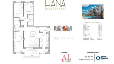 Piso en venta en Calle Miguel Gómez Aguado, s/n, Huerta Rosales-Valdepasillas (Badajoz Capital) de 246.800 €