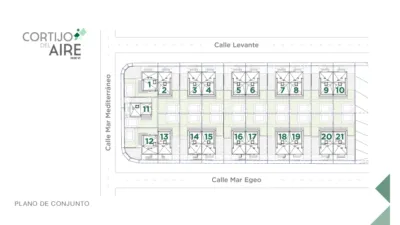 Promoción Cortijo del Aire VI, Calle Mar Mediterráneo, esq. C/ Levante s/n. Albolote de 358.000 €