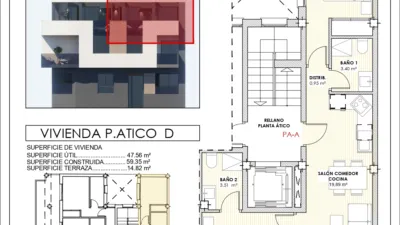 Attic on Arquitecto Larramendi Street, 21 photo 12