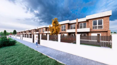 Promoción de Viviendas Adosadas en Villamuriel Cerrato, Calle Pablo Sarasate s/n. Villamuriel de Cerrato de 225.000 €