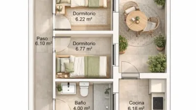 Casa en venta en Calle del Bidasoa, Los Dolores-Los Gabatos-Hispanoamérica (Distrito Núcleo Urbano. Cartagena) de 65.000 €