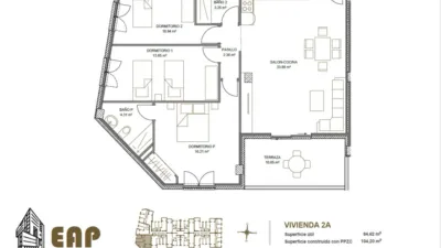 Piso en venta en Calle Pirineo, 25, Los Dolores-Los Gabatos-Hispanoamérica (Distrito Núcleo Urbano. Cartagena) de 163.000 €