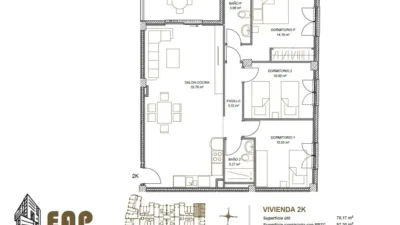 Piso en venta en Calle Pirineo, 25, Los Dolores-Los Gabatos-Hispanoamérica (Distrito Núcleo Urbano. Cartagena) de 163.000 €